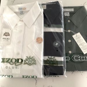 3 1980’s IZOD CLUB short sleeved shirts